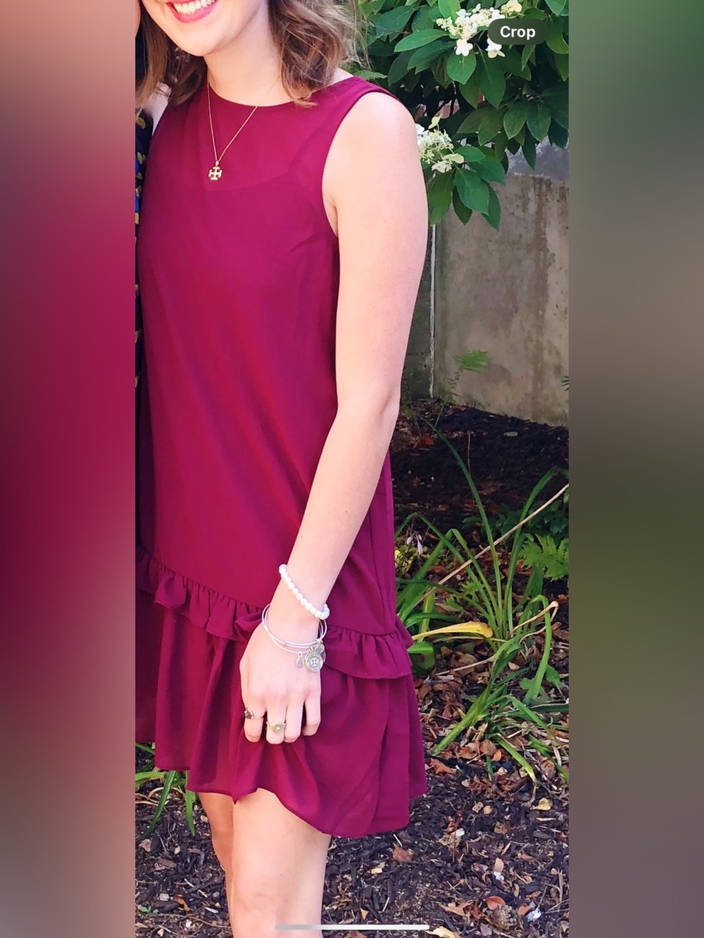 Forever 21 Sleeveless Mini Dress in Wine